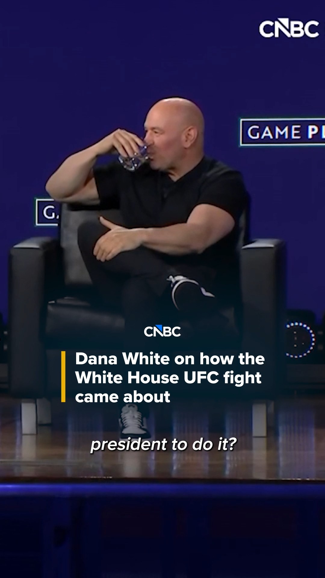 UFC President & CEO Dana White said at #GamePlan26 that President Donald Trump pitched the idea for the UFC fight that took place at the White House in June.
