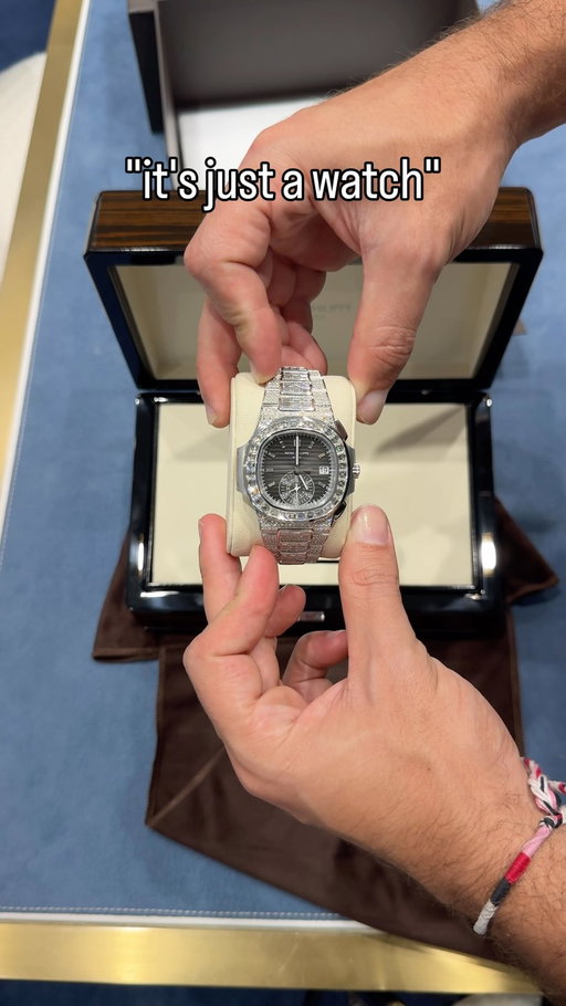 Patek Philippe Nautilus Ref. 5980/1400G White Gold Chronograph Full Factory Setting