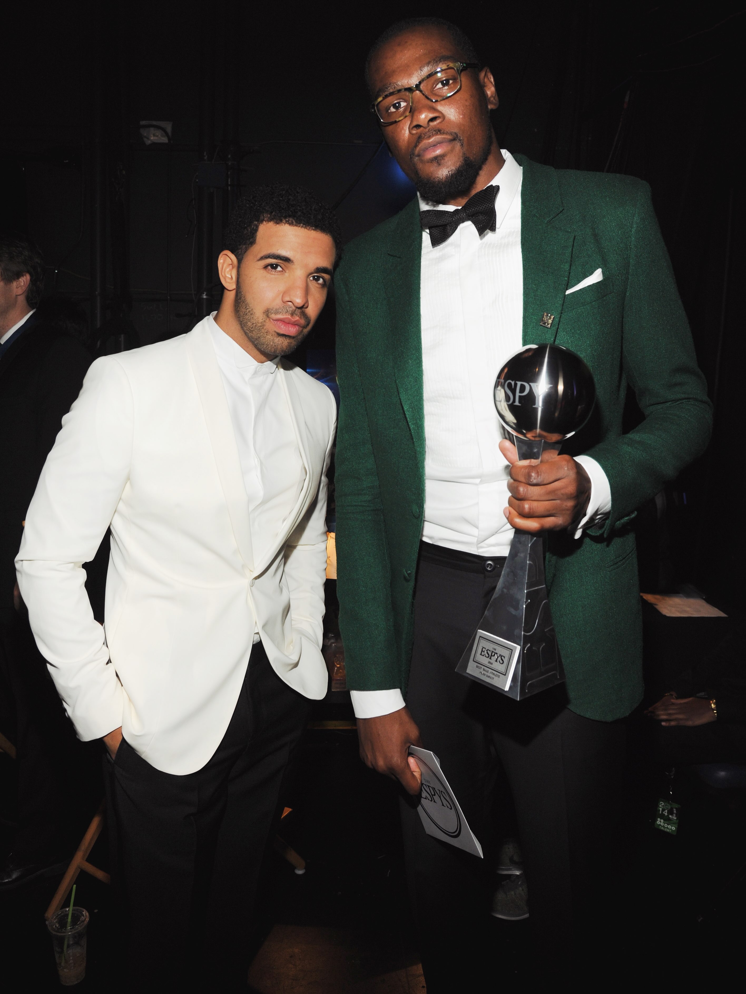 12 years ago today, Drake hosted the 2014 ESPY Awards at Nokia Theatre live in Los Angeles👇

Fresh off a well received Saturday Night Live hosting gig earlier that year, Drake opened the show telling the crowd “So many people that I respect, so many of you that I admire. I love all of you, until you start losing, then you’re dead to me. I stick with the champions.” His monologue poked fun at LeBron James returning to Cleveland, Donald Sterling and Johnny Manziel

One of the biggest moments of the night came when Drake spoofed the infamous Lance Stephenson moment from that year’s Eastern Conference Finals, blowing into Lance’s ear on the “Lance Cam” with Stephenson sitting in the crowd. He also starred in a sketch alongside Blake Griffin where the two argued over top billing in a fake action movie

Drake performed three original parody songs throughout the night, including “Honorable Mention” dedicated to the runner-ups where he took a shot at Macklemore, and “Side Pieces” alongside Brian McKnight. His Manny Pacquiao impression singing “Let It Go” from Frozen became one of the most talked about clips of the entire show

Kevin Durant took home Best Male Athlete that night fresh off his MVP season. Looking back this was Drake fully leaning into the sports world, one year into being the Raptors’ Global Ambassador and years before courtside Drake became a permanent fixture of NBA culture.
