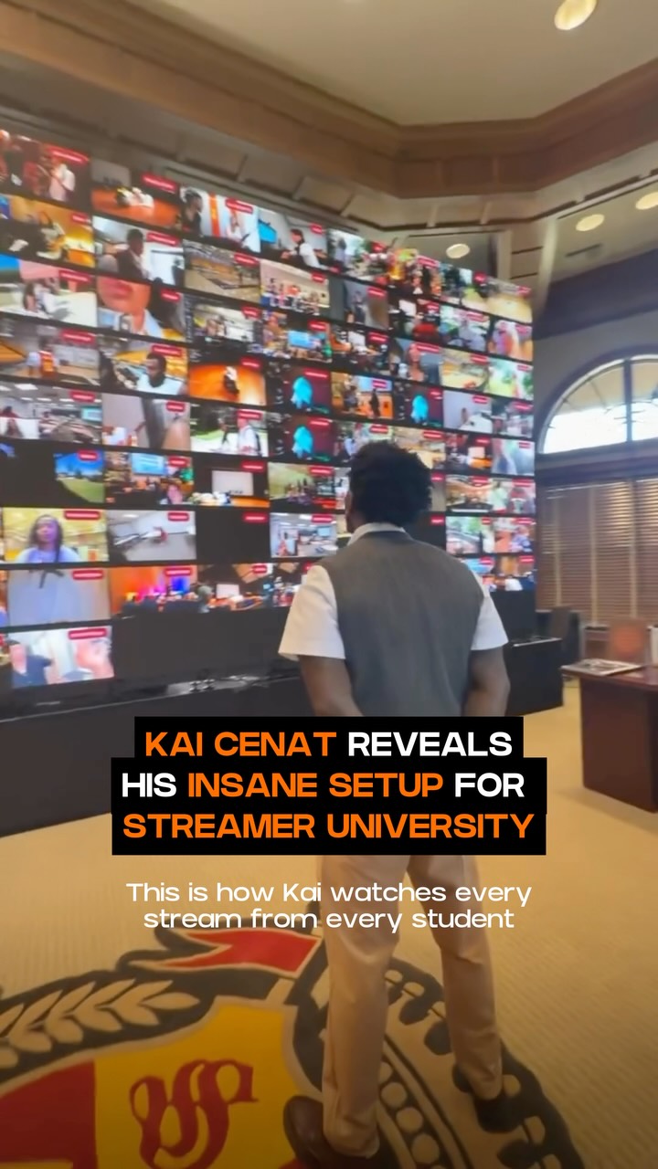 Follow @rap for more Streamer University updates‼️

This might be the craziest stream setup I’ve ever seen 🤯🔥