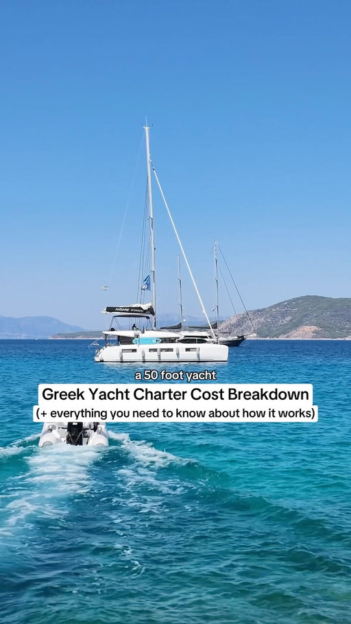 What yacht and catamaran charters cost, how they work and a breakdown of our Greece island trip economics
