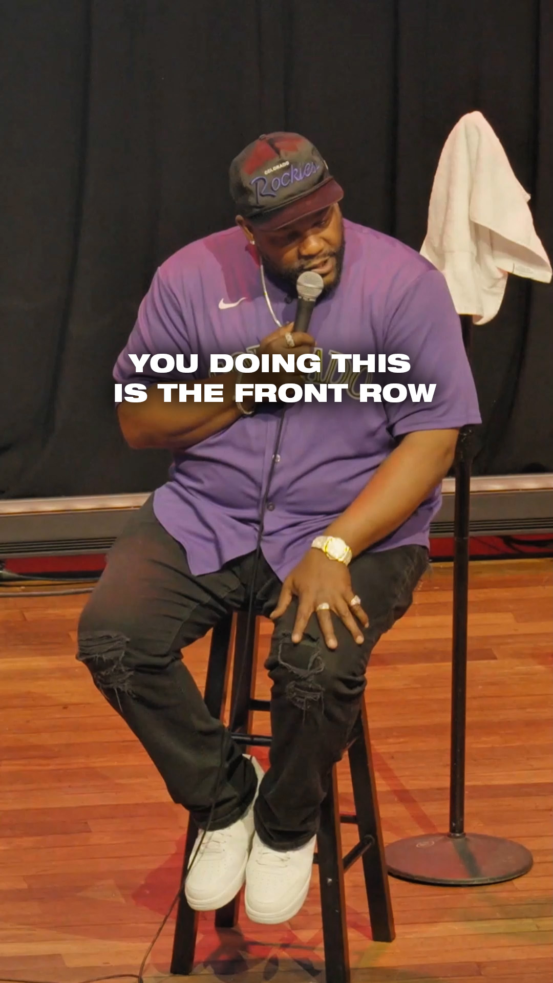 He Doing All Of That In The Front Row?!?! Let Them Breathe, SIr 🤣

My Netflix Special Is Out NOW!!! 
Watch My Brand New Crowd Work Joint On Youtube!!!
#FYP #Comedy #Standupcomedy #Funny
BIG DOG TOUR TICKETS🔥
Natejacksoncomedy.Com/tour-dates
Tickets on sale NOW!

JUL 17 FRI
Factory Theatre @ 7:00 PM
Marrickville, Australia

JUL 18 SAT
The Capitol @ 7:00 PM
Melbourne, Australia

JUL 18 SAT
The Capitol @ 9:30 PM
Melbourne, Australia

JUL 21 TUE
Brisbane Powerhouse @ 7:30 PM
Brisbane, Australia

JUL 23 THU
The Astor Theatre @ 7:30 PM
Perth, Australia

August 7-8
Albuquerque, NM 
Quezada’s Comedy Club

August 28 
 Harrah’s Lake Tahoe 
 Lake Tahoe, NV

August 29 
Las Vegas, NV 
 The Theater at Virgin Hotel

September 4-6 
Wellington, FL 
 Palm Beach Improv**

September 24-26 
Raleigh, NC 
 Raleigh Improv Comedy Club

October 7-13 
Austin, TX 
Cap City Comedy Club

October 22-23
Boston, MA 
The Wilbur

October 24 
 Medford, MA
The Chevalier Theater

November 12-15 
Charlotte, NC 
Comedy Zone comedy club

December 4
Chicago, IL 
The Auditorium

December 10-13 
 Kansas City, MO 
 Kansas City Funny Bone

December 17-20 
 Virginia Beach, VA 
 Virginia Beach Funny Bone