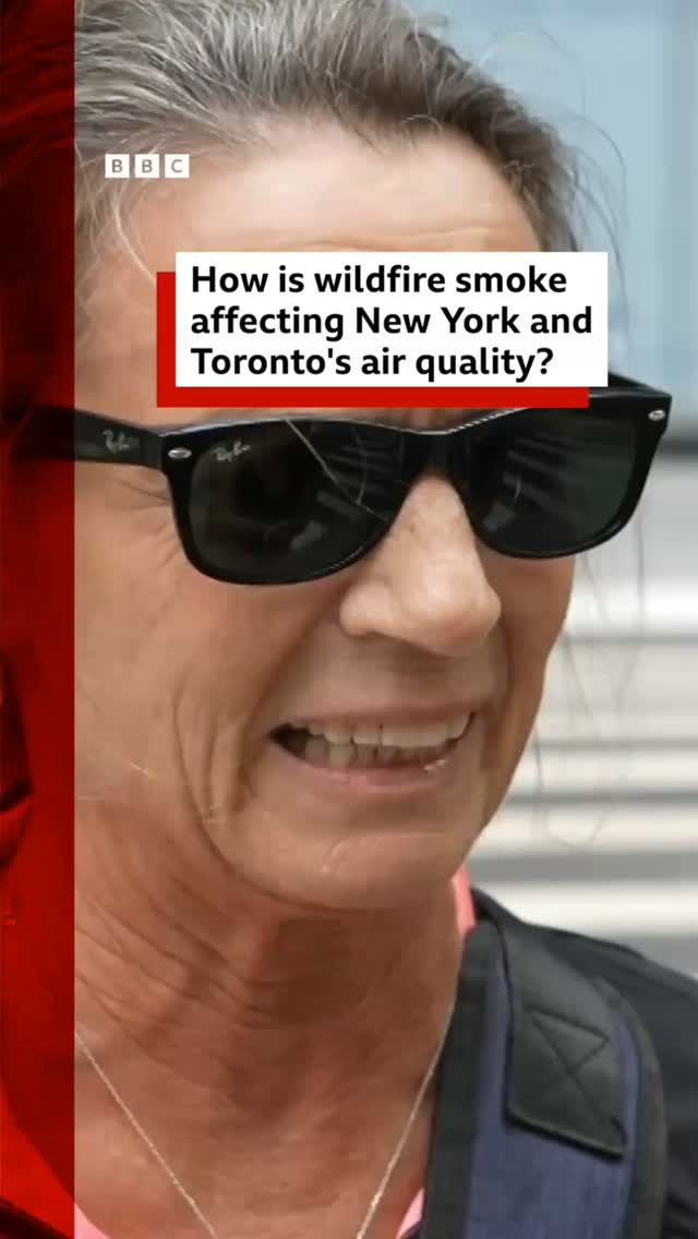 More than 800 wildfires are burning across Canada, with air quality alerts now extending south into multiple US states.
 
The air quality in large parts of the northern states of Michigan and Minnesota is deemed "hazardous" by the US Air Quality Index program, with people recommended to stay indoors.
 
Tap the link in @BBCNews’s bio to find out what other areas are affected.
 
#BBCNews