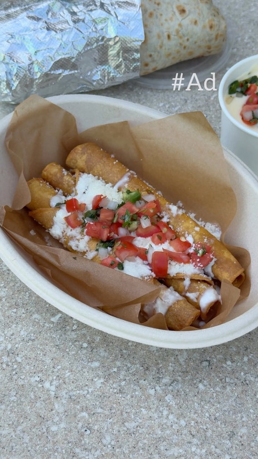 Queso Blanco for the ultimate cheese lover! @rubioscoastalgrill also brought back the 3 Piece Taquitos! 🥳 If you’ve got a big appetite, get the Taquito-rito! #StayCheesy #Ad