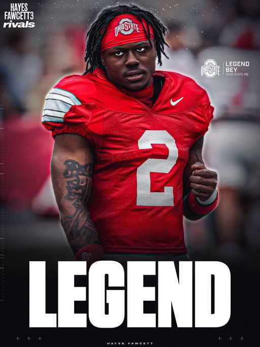 The hype around True Freshman RB Legend Bey is real 🌰

Ohio State HC Ryan Day has already compared him to Tyreek Hill.

“He’s lightning in a bottle,” Day said.

One of the nation’s top athletes in the 2026 class, Bey is coming off a dominant senior season in which he totaled nearly 3,000 yards and 38 TDs

Stay tuned 👀