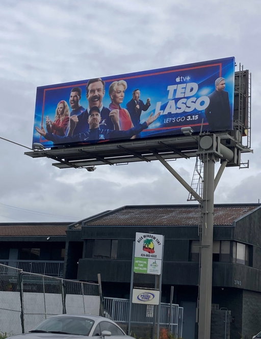 Vintage Ted Lasso billboard
