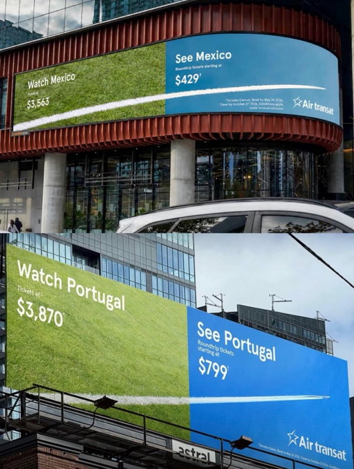 All time OOH campaign by @airtransat 
(Billboards by Astral)