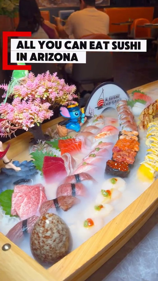 Is this the best all-you-can-eat sushi spot in Arizona? 👀🍣 #arizona #tempeaz #sushi #foodie
