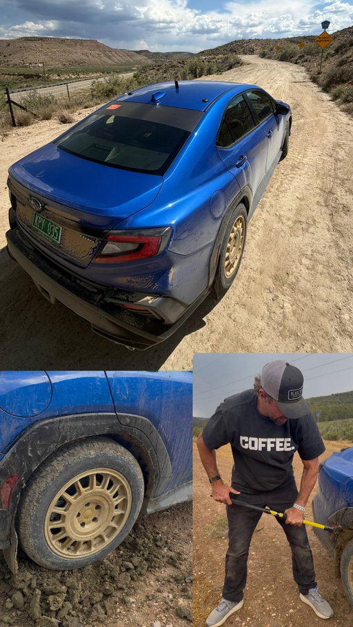 Today’s insane recce conditions at @rallycolorado! @travispastrana and I have been rallying a long time and never experienced clay like this! 
@subarumotorsportsusa