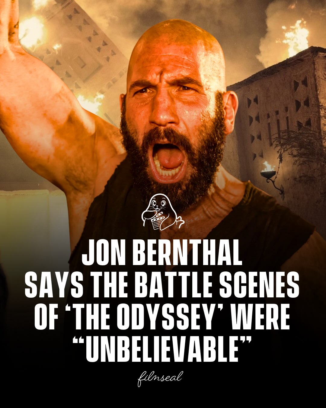 Jon Bernthal has teased Christopher Nolan’s ‘The Odyssey’, calling its battle sequences “absolutely unbelievable” and “as visceral and immersive as anything I’ve ever been a part of.”

The actor also praised Nolan’s relentless filmmaking approach, saying his work ethic is “almost inhuman.”

With practical effects, IMAX cameras, and Nolan’s signature attention to detail, expectations for ‘The Odyssey’ continue to soar.

Are you excited for ‘The Odyssey’? 🎬

#jonbernthal #theodyssey #christophernolan