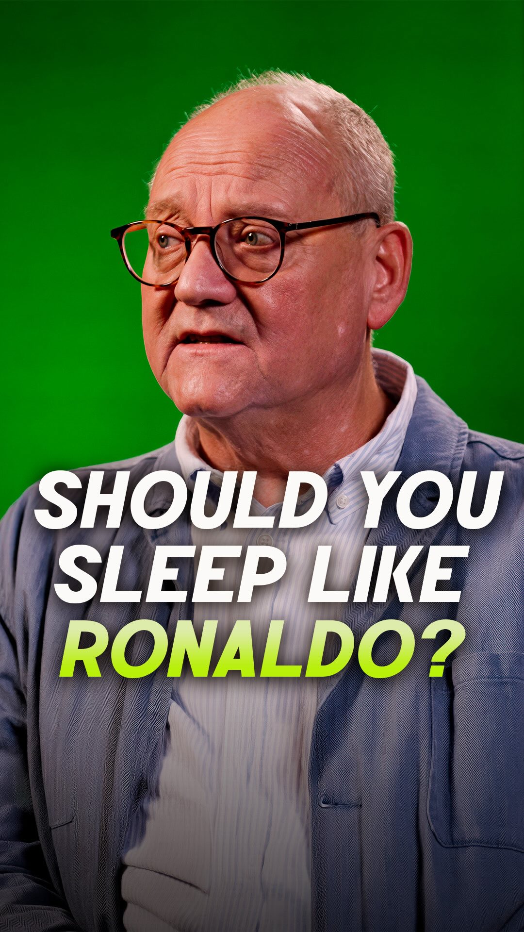 Comment ‘SLEEP’ for the full episode to your DMs

Sleep Scientist Reacts To Ronaldo’s Crazy Sleep Schedule

Oxford Neuroscientist Professor Russell Foster discusses Cristiano Ronaldo’s sleep and nap routine and questions what we can learn from it with leading men’s health specialist Dr Jeff Foster on this week’s MAN ALIVE podcast.