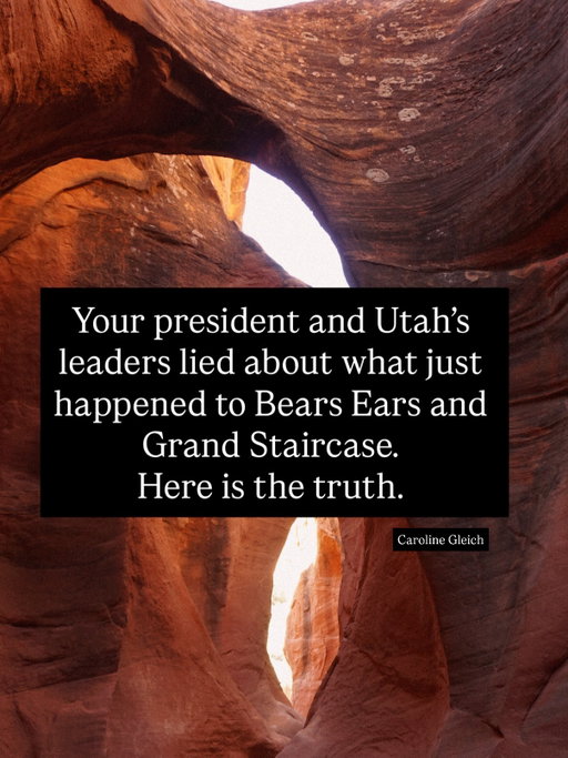 On July 13, they cut Bears Ears and Grand Staircase by nearly 3 million acres, about 90% of both, and reopened them to mining.
Bears Ears was the first monument five Tribal Nations fought for and won together. Protections were stripped with zero tribal consultation.
This was never about local control. It’s about the minerals under the land. And if they can do it here, your public lands are next. Link in bio to take action