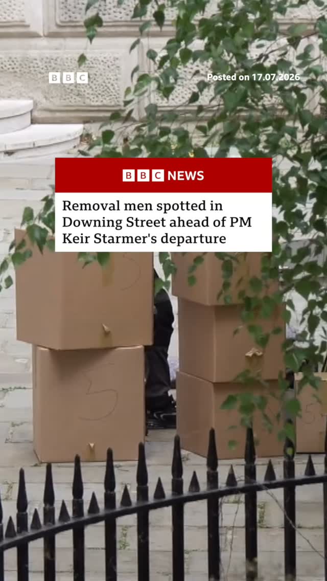 Change is coming... on Monday.
 
A removal company have been spotted at Downing Street ahead of new Labour leader Andy Burnham replacing Keir Starmer as UK prime minister.
 
Tap the link in @BBCNews's bio to read what change Burnham has promised for the country.

#UKPolitics #BBCNews