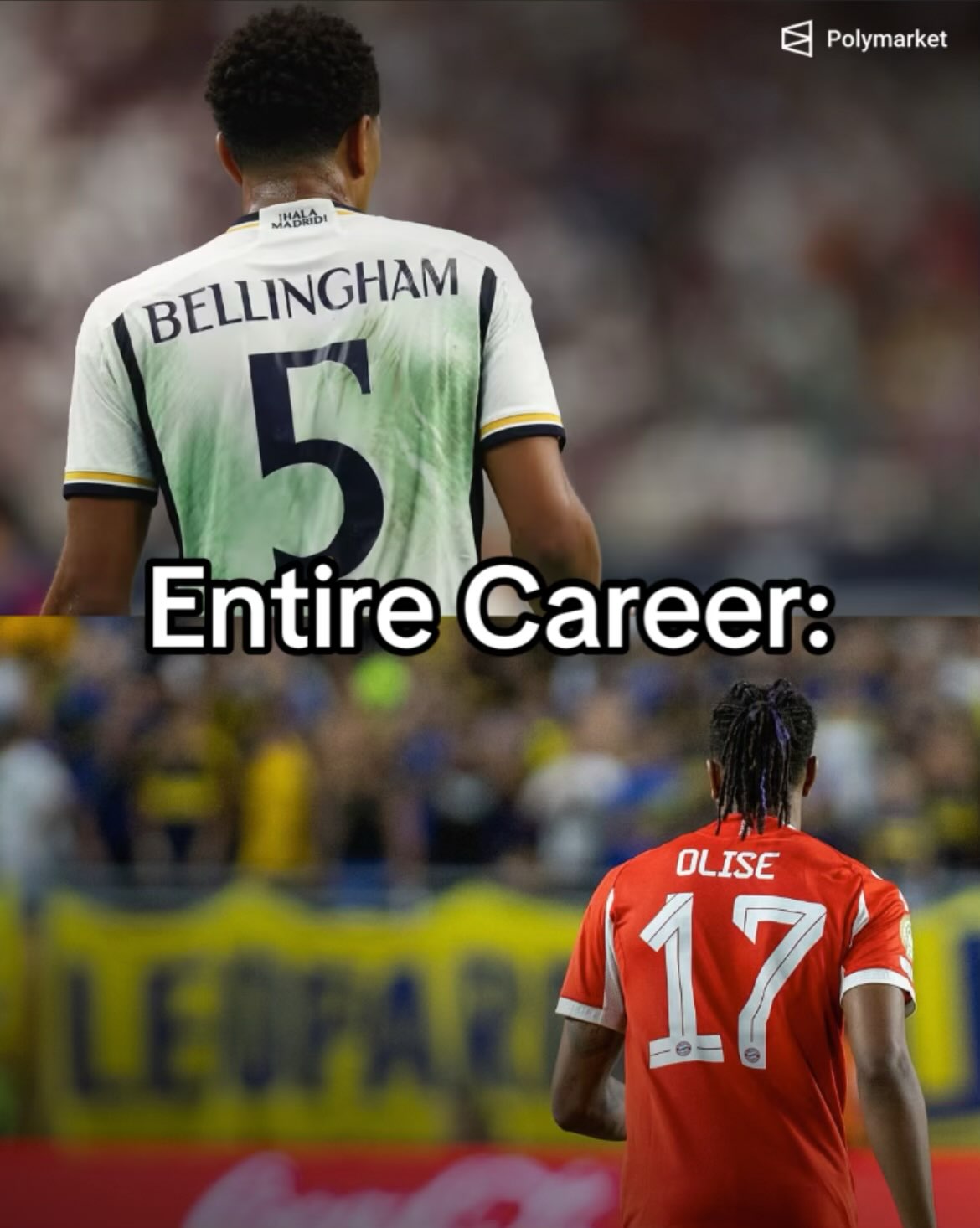 How many future Ballon D’Or trophies between these 2?

No one wants to play in a 3ed place game ever, for any reason. It just so happens that tomorrows third place game has more talent then the finals and you can thank these two.

Belligoooool, what a player, he has his own unique style and skill that can’t really be compared with anyone else. Tall and heavy set players are usually not Real Madrid and England’s cam; I don’t know if anyone has ever been Real Madrid and englands CAM? The World Cup reminded us of how good this lad is in clutch situations. Who’s doing diving headers anymore? Who is running at defenders like a runaway train? Who else is brave, or stupid enough to talk shit to Messi? Bellingham that’s who. The Argentina game is a lesson that will only make him better. If anyone alive is bringing it home one day, it’s Bellingham. Who else is so talented he is currently playing on teams with Mbappe and Kane? NOBO-

Olise, the phenomenon. A strikers dream, a left backs worst nightmare. Except for Cucurella, strapped eem up. But that don’t take away from what he has accomplished and what he will accomplish. Watching him play you ask yourself, “why isn’t he trying?” Or “why does it look like he dosent care?” But HE sees the game from his own perspective. Picks out passes that don’t make sence but work. His footwork will be compared to Hakeem, the possisions he gets himself into are always awkward to defend, he does the opposite of what he “should” be doing in a way that can only be taught by legends of the game. He picks up on movement patterns and tendencies the opponent and counters it perfectly in the same game. 

These players have had the luxury of being part of some legendary squads and games in their short tenures. They belong in mug moments with heavy shoulders. Playing for third this tournament but the future of football is glaring in our faces in a meaningless game for 3ed