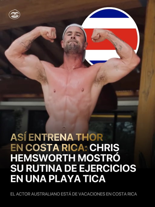 @chrishemsworth, conocido por interpretar a Thor, compartió un entrenamiento desde Costa Rica mientras se prepara para el rodaje de Extraction 3. El actor lleva varias semanas en el país junto a su familia.

—

Chris Hemsworth, best known for playing Thor, shared a workout from Costa Rica as he prepares to film Extraction 3. The actor has been in the country for several weeks with his family.

#CostaRica #ChrisHemsworth #Thor