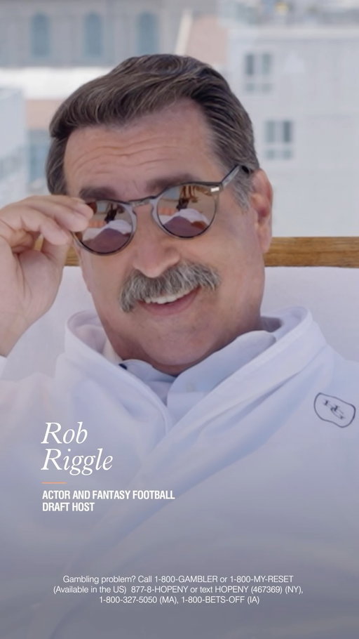 R&R: Rest, relaxation... and Rob Riggle hosting your fantasy football draft.

Enter for the chance to make your ultimate Fantasy Draft weekend a reality in Las Vegas, link in bio.