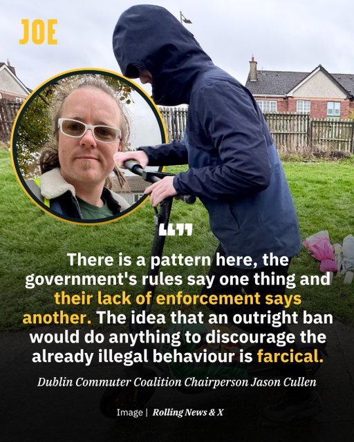 The row over how to regulate e-scooters has dominated Irish society and politics for weeks with a proposed ban now being discussed.⁠
⁠
here has been a 50% increase in the number of children and young people being admitted to hospital with traumatic brain injuries as a result of e-scooter incidents, Children's Health Ireland (CHI) said this week.⁠
⁠
The number of injuries and deaths has sparked debate and a call to ban the electric vehicles entirely, something Dublin Commuter Coalition calls “farcical”.⁠
⁠
The group says suggestions of a blanket ban for E-Scooters is an "unworkable, kneejerk reaction from a⁠
Government that has not only failed to enforce its own regulations, they’ve also failed to understand the underlying cause of the issue."⁠
⁠
Transport campaigners say laws have been continuously undermined by retailers who stock vehicles that exceed the speed limitations.⁠
⁠
The minimum recommended age for use by retailers can be as low as six years of age, despite the fact that the law makes it illegal for anyone under the age of sixteen to use an E-Scooter of any type.⁠
⁠
#Ireland #IrishNews #Irish