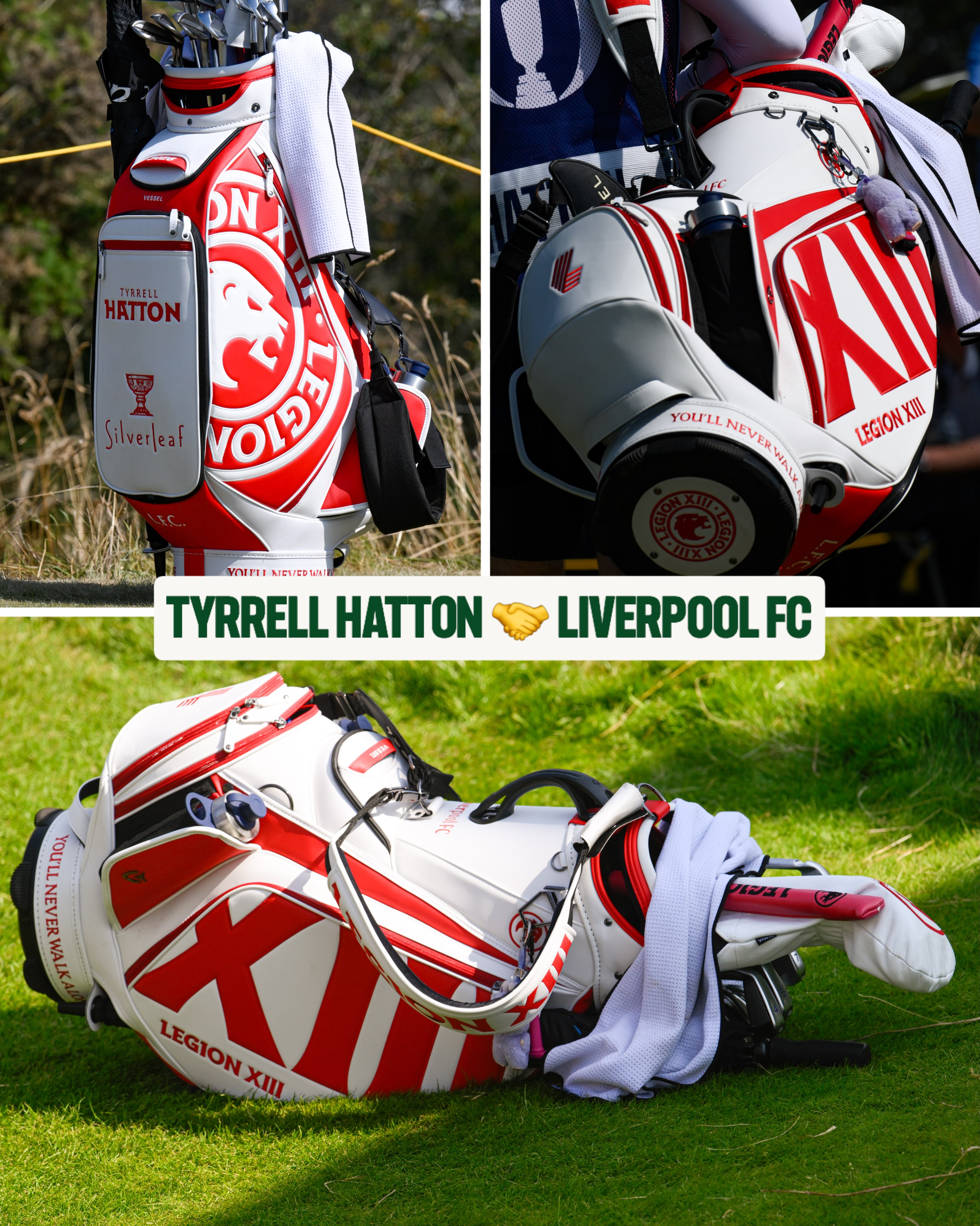 @tyrrellhatton representing his beloved @liverpoolfc at Royal Birkdale this weekend ❤️

#TheOpen @legionxiiigc