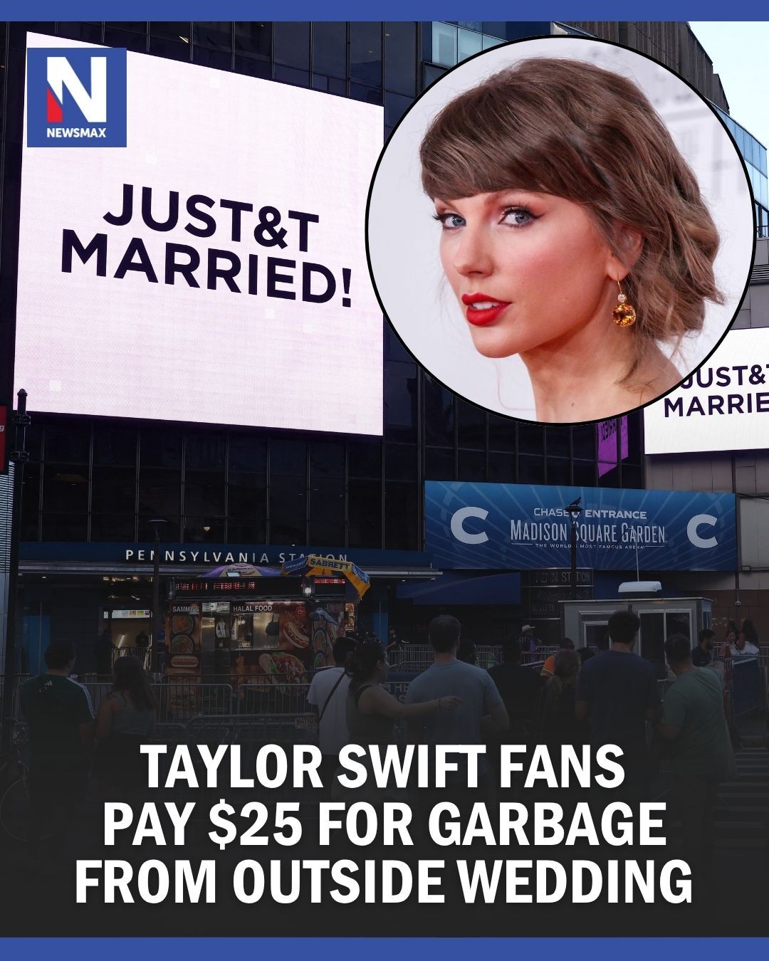 TRASH TALK: Taylor Swift fans paid up to $25 for pieces of trash—including cigarette butts, an ovulation test kit, and a lone AirPod—collected near Swift and Travis Kelce's wedding, with every item selling out within 24 hours.⁣
⁣
Link in bio.
