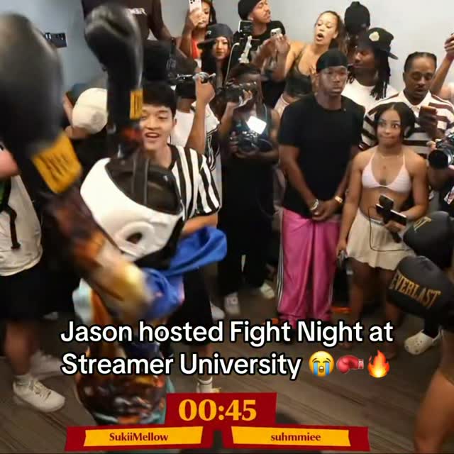 W FIGHT NIGHT AT STREAMER UNIVERSITY 😅 TTV// jasontheween