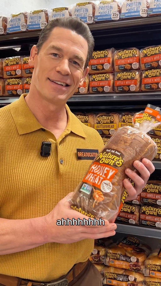 Back-to-school season is almost here, which means packing lunches again. Good thing @johncena already found the bread aisle favorite and its new recipe with simpler ingredients 😉