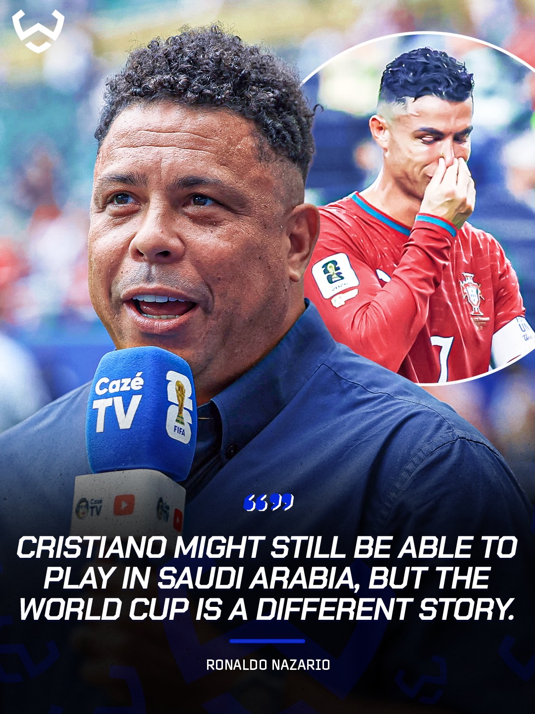 Ronaldo Nazário believes Cristiano Ronaldo and Neymar have reached the stage where their bodies decide what’s possible. 🇧🇷👀

💬 “Maybe Cristiano can still play in Saudi Arabia, but the World Cup is a different story. The level is much higher.”

💬 “No matter how much you love football or want to play forever, eventually your body has the final say.”