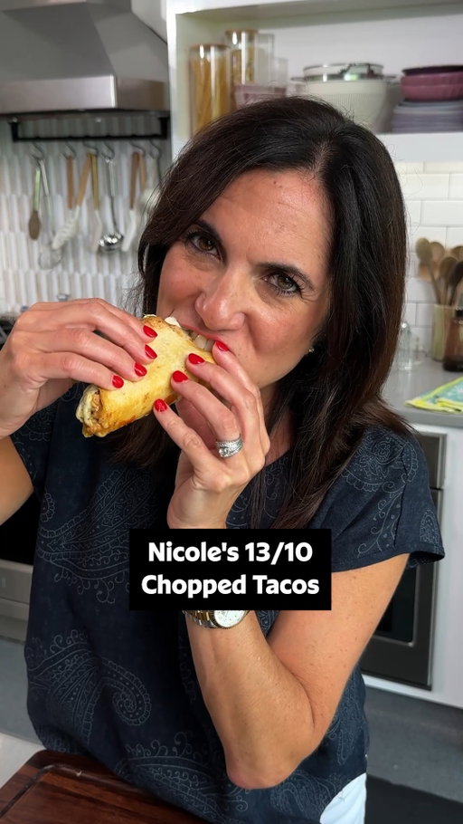 Taco Tuesday has never been easier! 🌮 Get the full recipe details below or at the link in our bio. ⤵️

Ingredients: 
1 1/2 tablespoons olive oil
1 pound boneless skinless chicken breast, cut in ¾” inch pieces
1/2 cup finely chopped onion
1 teaspoon garlic powder
1 teaspoon kosher salt
1/2 teaspoon pepper
3/4 teaspoon chili powder
1/2 teaspoon cumin
1 cup green enchilada sauce or tomatillo salsa, divided
1 can pinto beans, drained 
2 tablespoons melted butter
8	6-inch flour tortillas
2 1/2 cups shredded monterey jack cheese
1/2 cup sour cream
Shredded lettuce and any other desired toppings

Directions:
 Preheat oven to 375. Heat oil in a large skillet over medium-high heat.  Season chicken pieces well with garlic powder, salt, pepper, chili powder and cumin. 

Add chicken to hot skillet and cook, undisturbed until browned and easily releases from the pan, 3-4 minutes. 

Add onion and stir chicken and cook, stirring occasionally, 3 more minutes.  Add 2/3 cup salsa and beans and bring to a simmer.  Reduce heat slightly and cook, stirring occasionally until slightly thickened and creamy, about 5 minutes. 

Brush sides and bottom of an 11 x 7 baking pan or baking dish with butter.  Working with 1 tortilla at a time,  use remaining butter to brush one side of each tortilla and place in dish.  Place about 1 tablespoons of cheese in bottom of the tortilla and top with about 1/3 cup filling and a couple more tablespoons of cheese.  Fold tortilla up like a taco and place it against the edge of the pan. 

Place a second buttered tortilla against the next one and top with cheese and filling.  Fold in half and repeat with remaining tortillas, filling and cheese to fill the baking dish with side by side tacos.  Top with any remaining cheese. 

Bake 20-25 minutes or until tops of each tortilla are golden brown and toasted and cheese is melted and bubbly. 
Meanwhile, stir together remaining salsa with sour cream until well combined. 

Top with lettuce just before serving and serve topped with sour cream sauce. 

✨ Recipe Inspiration: @iramsfoodstory
🎥: Nicole @nicolemcmom
#chicken #tacos #baking #dinner