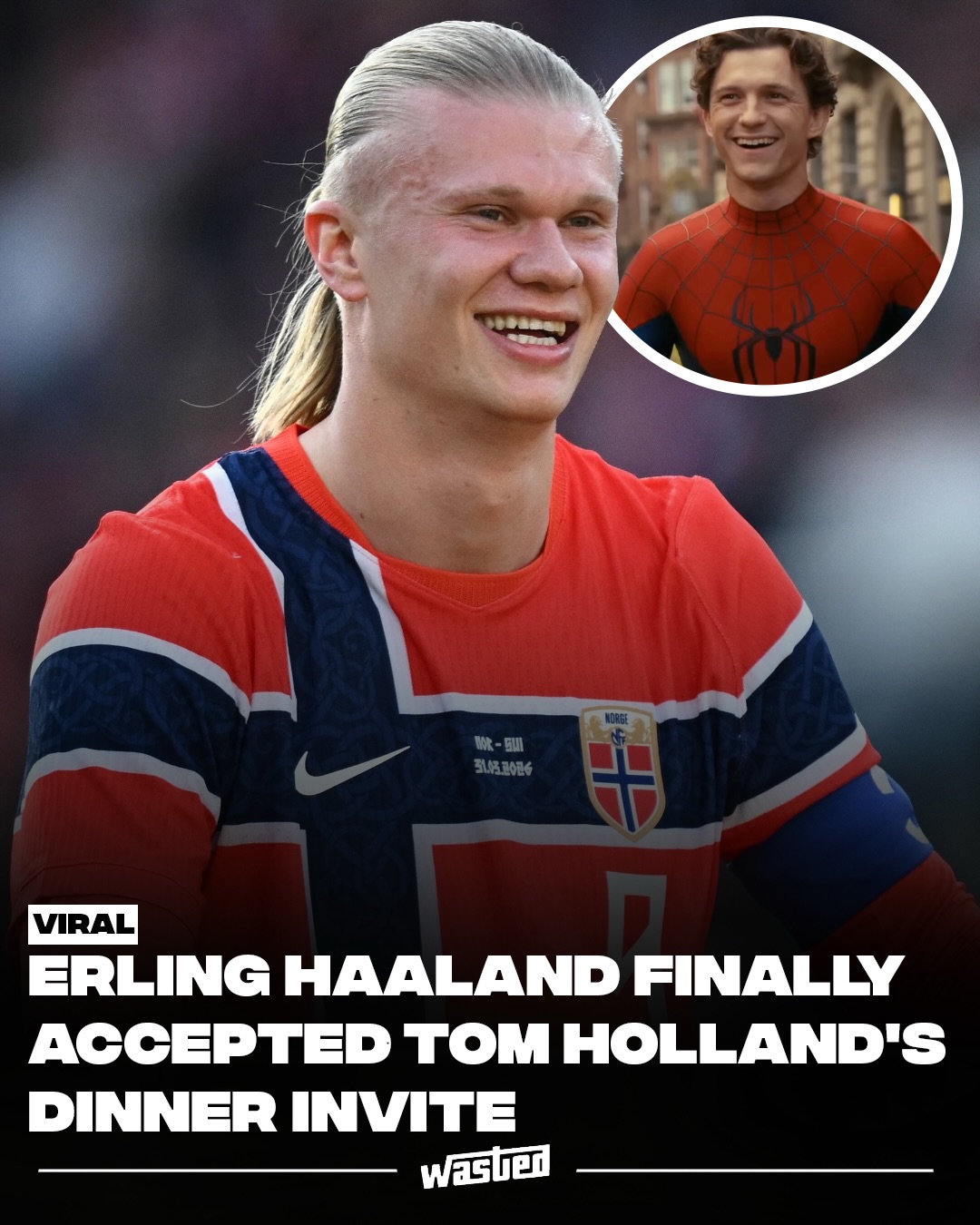 Erling Haaland has finally closed the loop on one of the World Cup's more charming side stories, publicly accepting the dinner invitation he'd unknowingly ignored from Tom Holland. The whole saga started when the Spider-Man and Odyssey actor revealed on The Tonight Show that he'd spotted Haaland in a nearby suite at the Monaco Grand Prix, slid into his DMs to suggest dinner, and got nothing back. Holland took the snub gracefully, calling it "exactly the type of humbling experience that is important for actors."

The reason for the silence, it turned out, had nothing to do with rudeness. Haaland later explained on the Norwegian version of The Assembly that he simply had no idea who Holland was. "This is a bit embarrassing, to be completely honest," he said. "I don't watch movies much, so I have no idea who people are. There was one asking if we could go out for dinner, but I'd never seen him, so I didn't bother to answer. I didn't want to answer an unknown person."

Now the striker has set the record straight. Dropping a comment on the Tonight Show's Instagram post of Holland telling the story, Haaland wrote: "Dinner invitation accepted @tomholland2013. A little late. Just name the place!" Fallon has already offered to tag along as a third wheel. The exchange caps a breakout summer for the 25-year-old, who scored seven goals in five matches as Norway reached their first-ever World Cup quarterfinal before falling to England.

Sources: Bleacher Report, TMZ, Yahoo Sports.