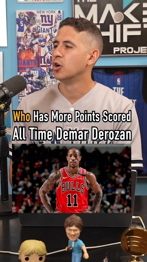 WHO HAS MORE POINTS SCORED ALL TIME, DEMAR DEROZAN OR THESE FOLLOWING PLAYERS