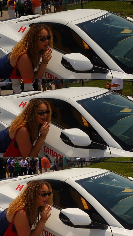 Such a fun day surrounded by Corvette race cars at the Chevrolet Grand Prix 🏁 @chevroletcanada #ad