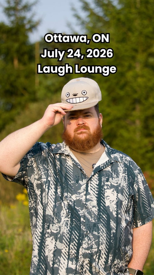 come see me live in Ottawa at the @laughloungeottawa next Friday as part of the @lolottawacomedyfestival tickets available at link in bio