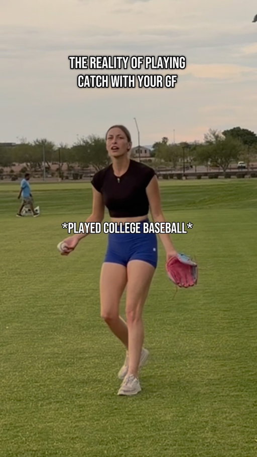 Reality of playing catch ⚾️
#baseball #couple #baseballislife