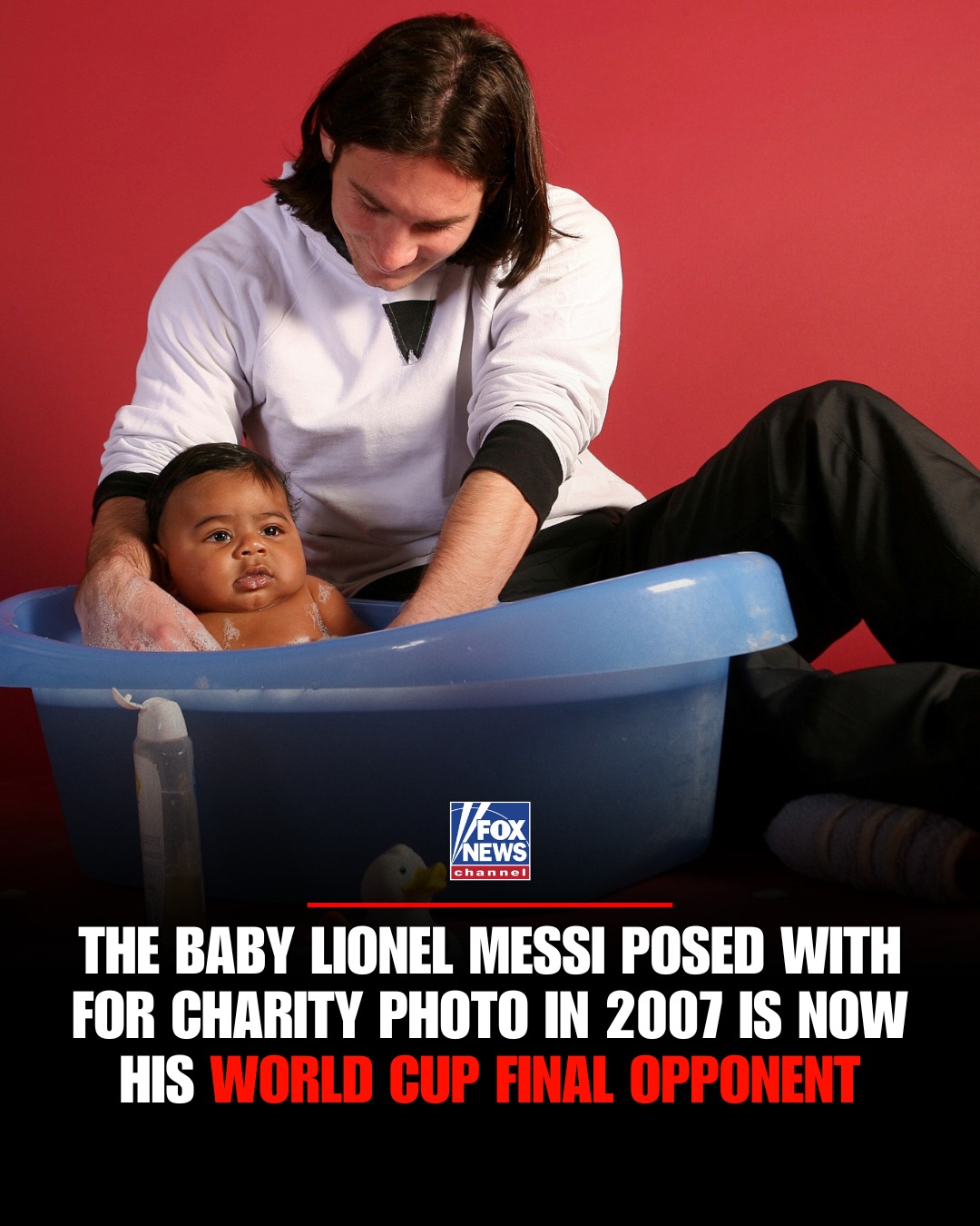 The greatest player of his generation faces the teenager many believe could be next.

Nearly two decades after Lionel Messi unknowingly held baby Lamine Yamal during a Barcelona charity photo shoot, the two reunite in the World Cup final.

Messi vs. Yamal. Argentina vs. Spain. One trophy. One unforgettable full-circle moment.