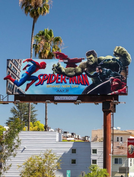 New Spiderman Billboard By @outfrontmediausa !!