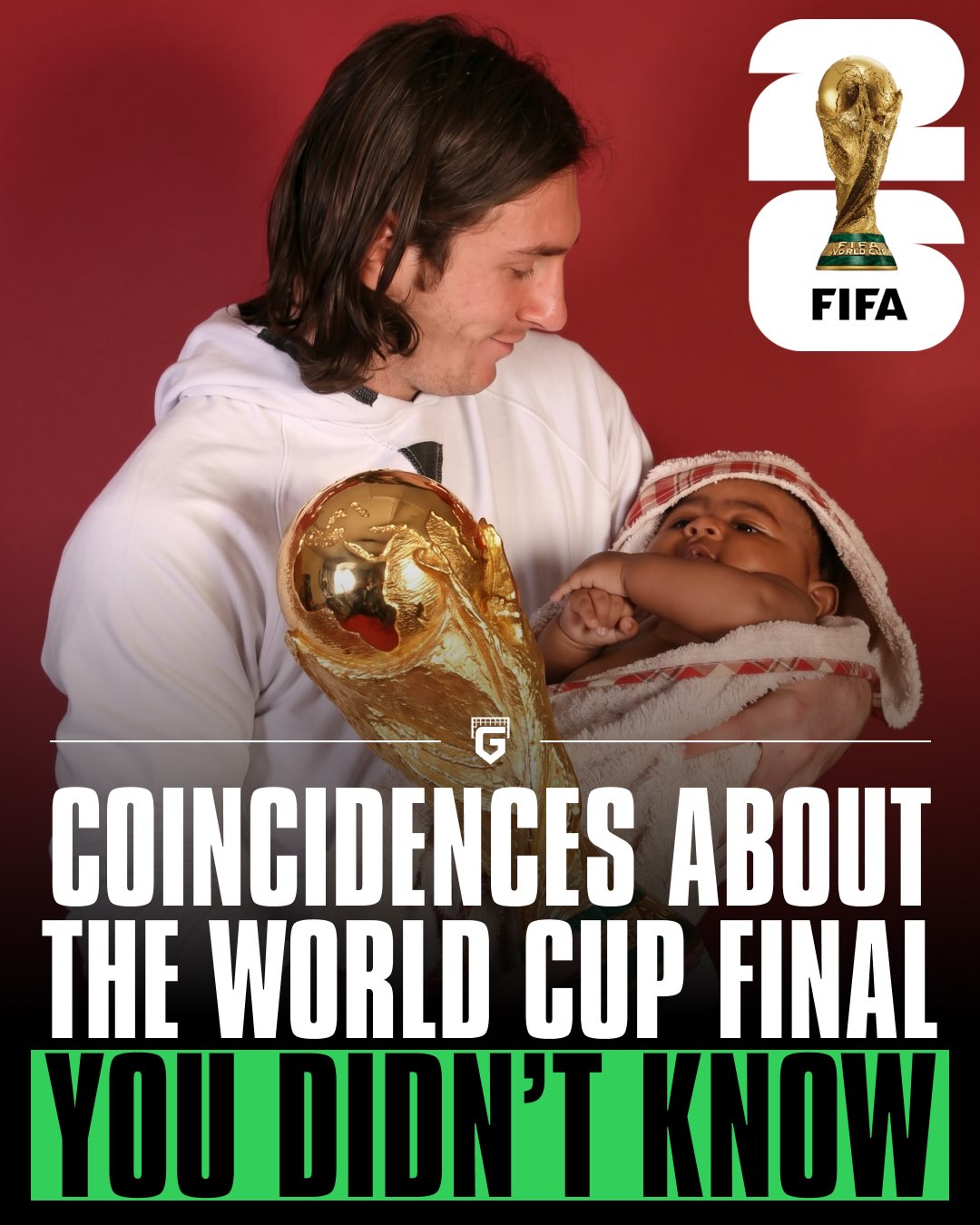 The final between Argentina and Spain on Sunday has become more of a conversation around Messi vs. Lamine Yamal…

The GOAT vs the Baby Goat - the resurfaced viral image of Messi bathing a 6 month old Lamine Yamal only adds fuel to this occasion, as if the stars have aligned PERFECTLY 🤩

There’s so many coincidences surrounding these two meeting again on the World’s biggest stage that we’re starting to believe it’s not a coincidence but rather DESTINY 🌟