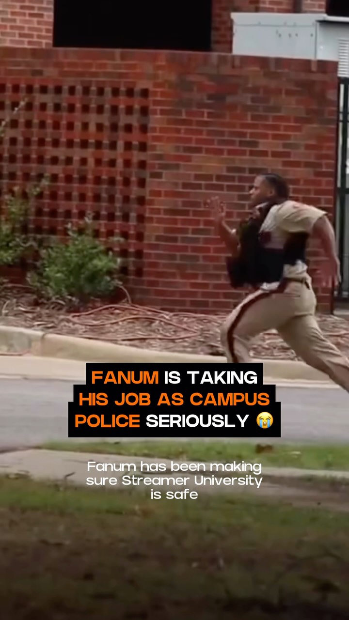 Follow @rap for more Streamer University‼️

Officer Fanum wylin’ out here 😭👀