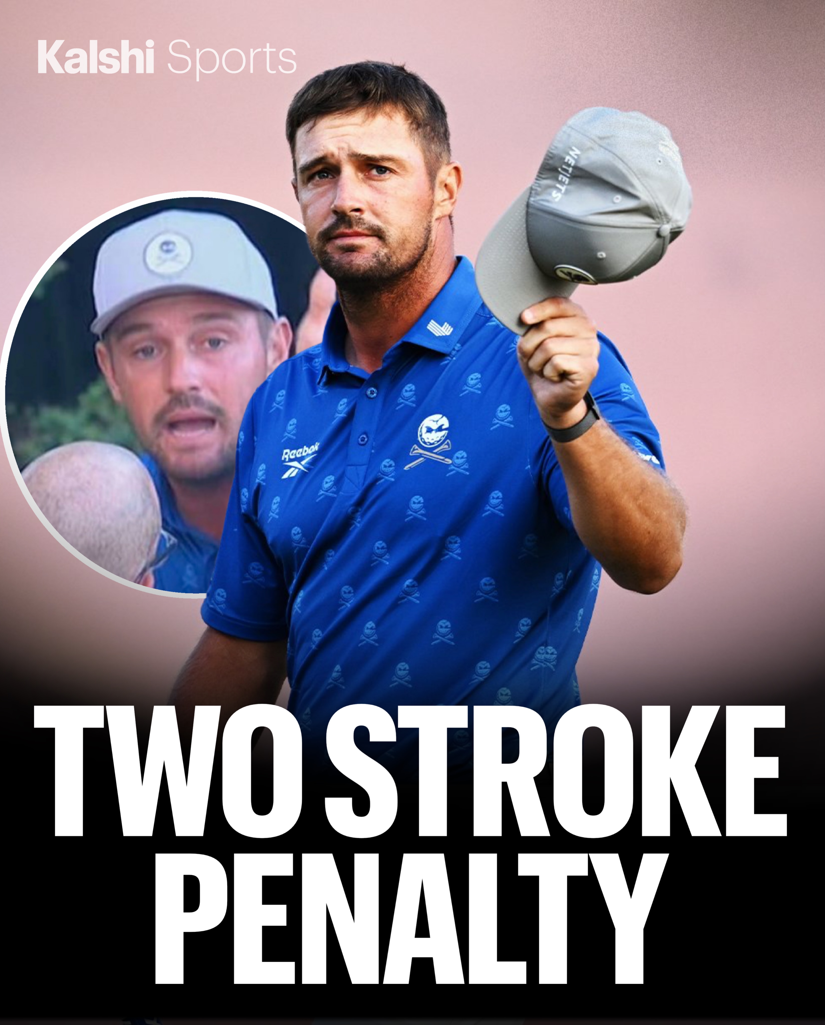 Bryson DeChambeau still has the 4th highest chance to win the Open Championship on @kalshi after receiving a two-stroke penalty for improving his lie. 

He only sits 3 strokes back from 1st place Lucas Herbert — they sit at -5 and -8, respectively 

The Open Championship is going down to the wire 🔥