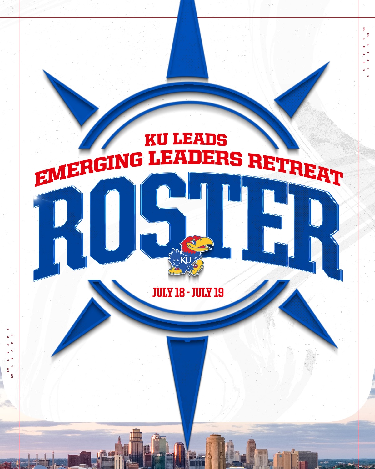 Meet the 20 Jayhawks headed to the Emerging Leaders Retreat! 🌟

Representing 7 teams, these student-athletes were nominated by their coaches for their character, influence, and desire to grow as leaders. 

They’re spending the next 24 hours in Kansas City growing as leaders, building connections, and bringing new ideas back to their teams. #RockChalk