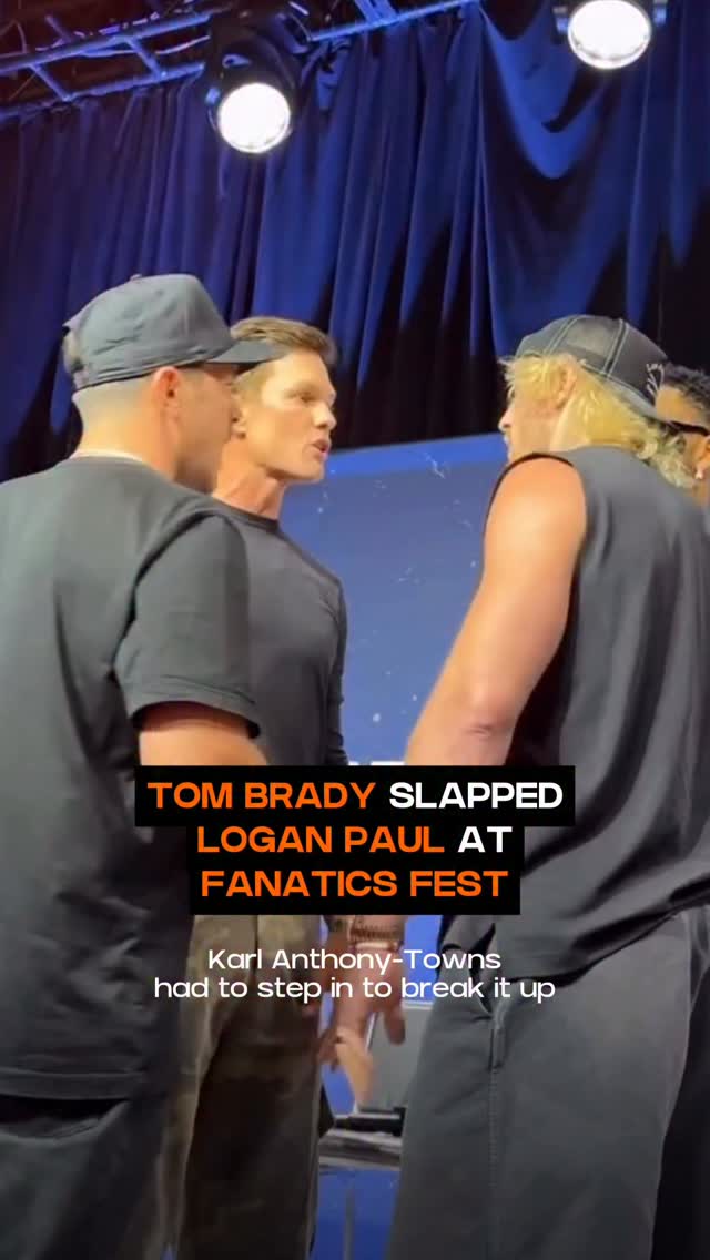 Tom Brady just slapped Logan Paul at Fanatics Fest 🤯👀