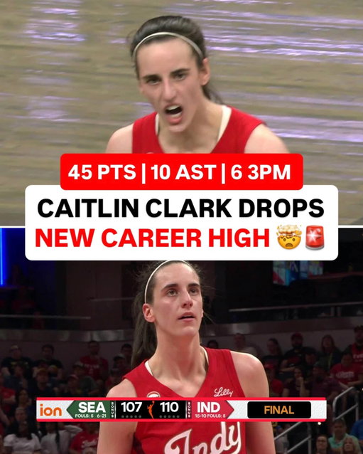 CAITLIN CLARK DROPS CAREER HIGH 45 PTS IN THRILLER WIN VS STORM 🔥

MOST POINTS IN FEVER HISTORY 🤯