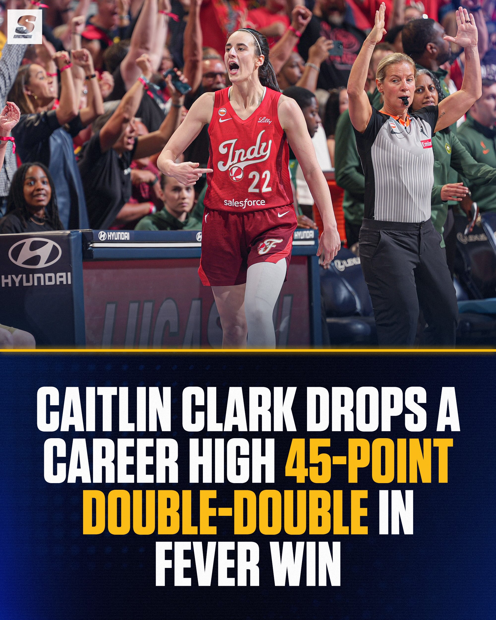 A MASTERCLASS PERFORMANCE! Caitlin Clark becomes the first player in WNBA History with 40+ Points and 10+ Assists in a single game. 🤯