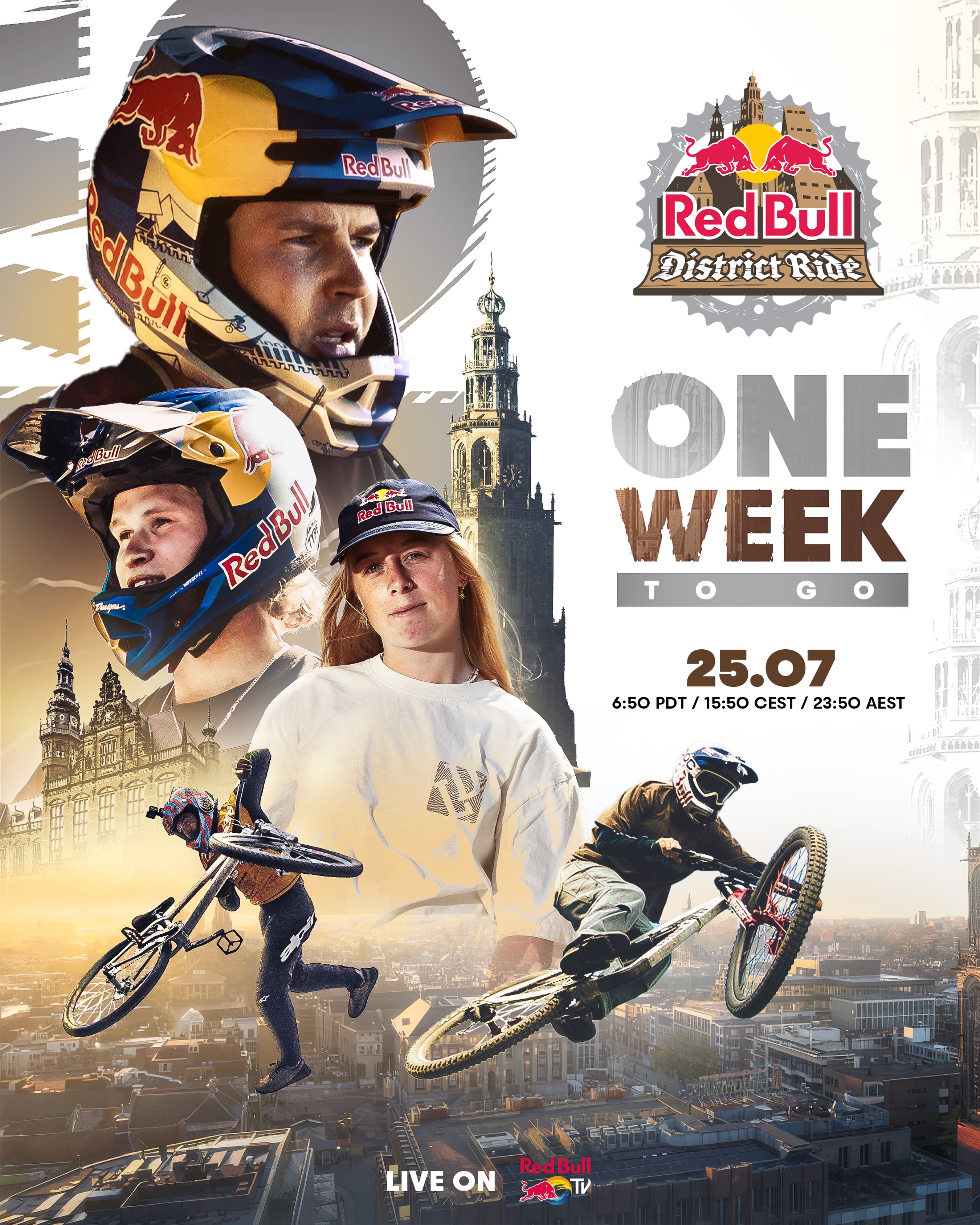 we are hyped 😈⚔️
Red Bull District Ride is back and we’re only one week away! Get ready for the biggest Slopestyle show of the year in Groningen, Netherlands 🇳🇱.

Live on Red Bull TV & Red Bull Bike YouTube 🫡
#bikelife #biking #slopestyle #urban #mountainbike
