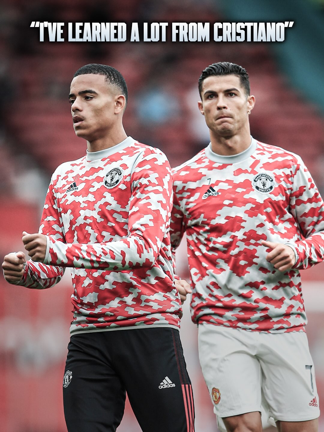 💭❤️ Mason Greenwood shows all his 𝐚𝐝𝐦𝐢𝐫𝐚𝐭𝐢𝐨𝐧 for Cristiano Ronaldo.

“I’ve learned a lot from Cristiano” 👊🏻

“Most importantly, he has a knack for paying attention to 𝐞𝐯𝐞𝐫𝐲 𝐥𝐢𝐭𝐭𝐥𝐞 𝐝𝐞𝐭𝐚𝐢𝐥, and that’s the kind of thing you have to do because it’s so easy to overlook.” 🧠✨

“He works 100%, he’s incredibly focused on football, and that’s why he’s one of the 𝐛𝐞𝐬𝐭 𝐩𝐥𝐚𝐲𝐞𝐫𝐬 𝐢𝐧 𝐭𝐡𝐞 𝐰𝐨𝐫𝐥𝐝.” 🌟

“He’s 𝐬𝐭𝐢𝐥𝐥 𝐩𝐞𝐫𝐟𝐨𝐫𝐦𝐢𝐧𝐠 at such a high level at his age because he pays attention to every little detail, and that’s what makes all the difference.” 🇵🇹