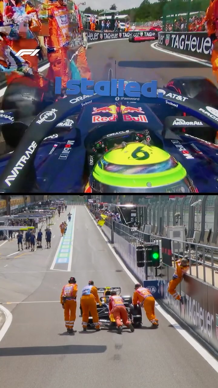 A power-less Isack Hadjar at the pit exit in FP3! 😨

The revs dropped and his Red Bull stalled just as he was heading out on track, but luckily the car could be pushed back to the garage 🫸

#F1 #Formula1 #BelgianGP