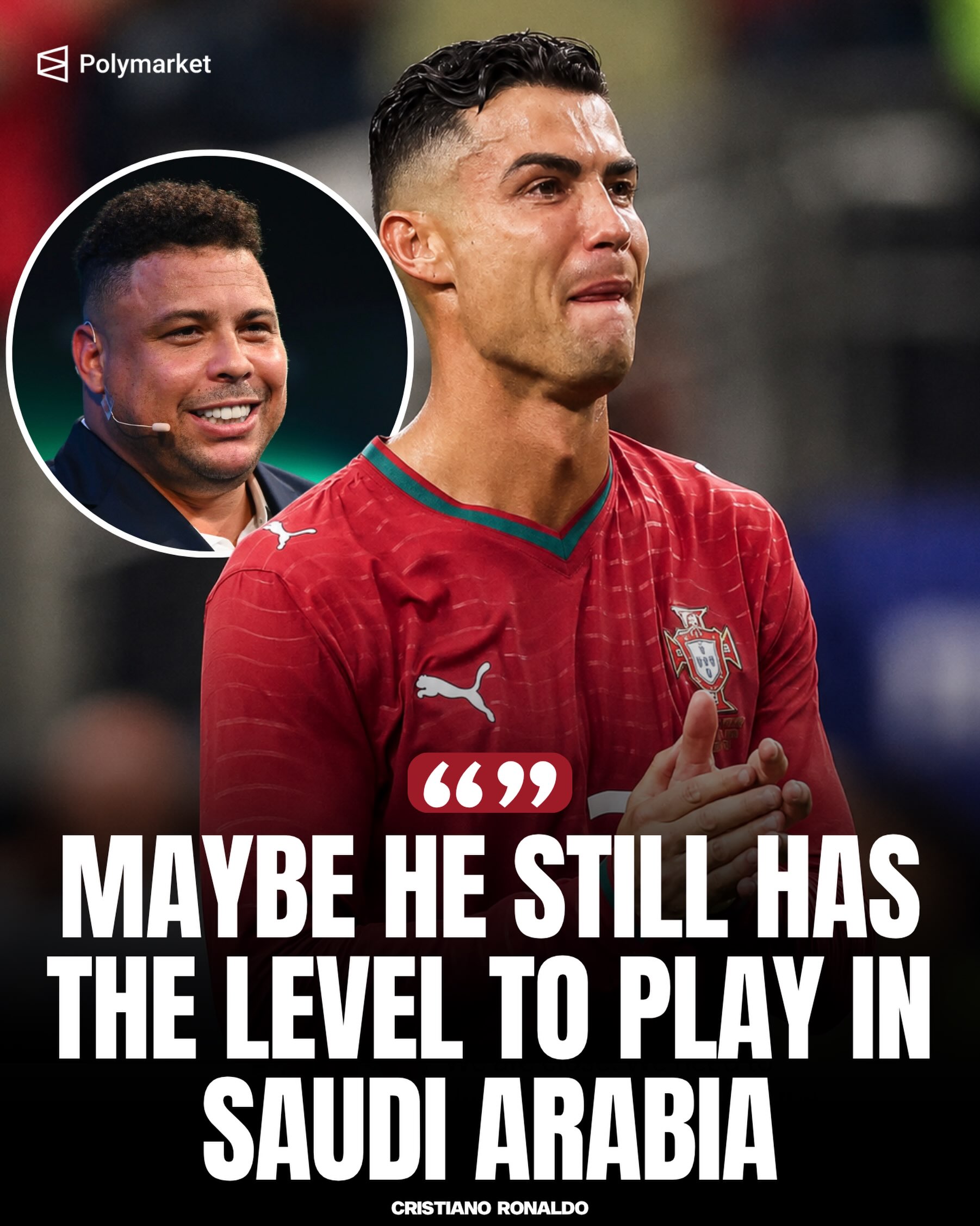 🚨TRENDING: Ronaldo Nazário on Cristiano Ronaldo’s performance in the World Cup: 

“In general, the body lets you know when it can’t take any more. The battle against the body is really very hard to win.”

“Maybe he still has the level to play in Saudi Arabia, but when it comes to playing a World Cup, you realize it’s much more difficult because the level is much higher.

“Despite our passion, our love for football, and the desire to play forever, in the end, it’s the body that ends up deciding for us. Today, I no longer play football because my mind works in a way that my body can no longer keep up.”