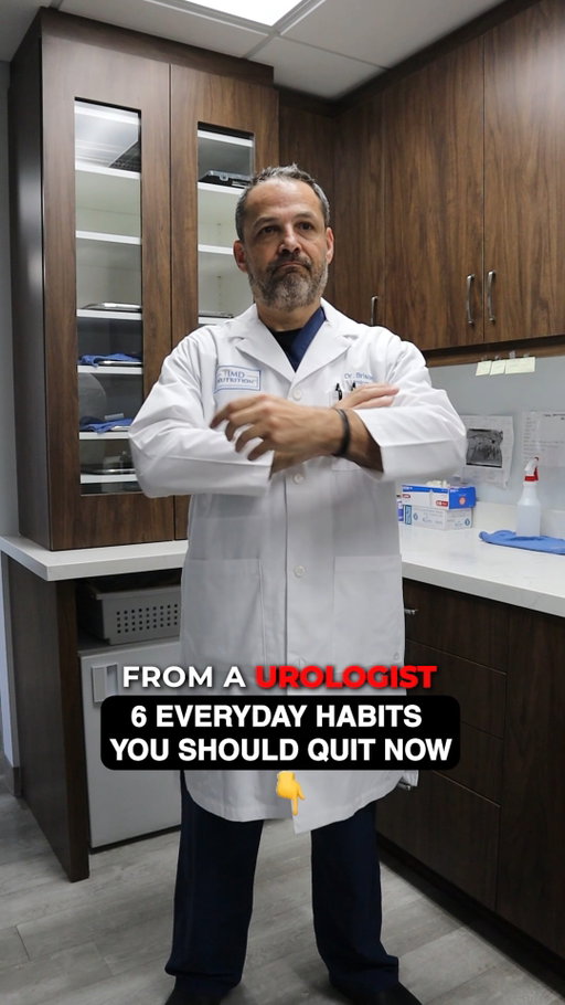 Small daily habits could be doing silent damage to your bladder and kidneys. Time to make a change! 🛑💧

As a urologist 🩺, I frequently treat patients for issues that could have been easily avoided by breaking a few common, everyday routines. Your urinary tract and kidneys work hard to filter your body: don't make their job harder! 🧠💧

Here are 6 everyday habits you should quit now:

1️⃣ Holding Your Urine Too Long ⏰ – Ignoring the urge to go weakens your bladder muscles over time and increases your risk of urinary tract infections (UTIs).
2️⃣ Not Drinking Enough Water 🚰 – Dehydration concentrates your urine, which irritates the bladder lining and paves the way for painful kidney stones.
3️⃣ Overdoing the Caffeine and Alcohol ☕🍺 – Both act as bladder irritants and diuretics, forcing your bladder to contract and causing frequent, sudden urges.
4️⃣ Hovering Over the Toilet Seat 🚽 – Not sitting down fully prevents your pelvic floor muscles from relaxing, making it harder to empty your bladder completely.
5️⃣ Consuming Too Much Sodium 🧂 – A high-salt diet forces your kidneys to excrete more calcium into your urine, significantly increasing kidney stone risks.
6️⃣ Ignoring Pelvic Floor Health 🧘‍♂️ – Your pelvic floor supports your bladder. Neglecting these muscles can lead to leakage or control issues later in life.

Because your health is our mission. ❤️💼

🔗 Want to give your kidneys and bladder the ultimate everyday support? Head to 1md.org to explore our doctor-formulated 1MD Nutrition urinary tract health solutions! 🛒✨

#UrinaryHealth #Urologist #KidneyHealth #BladderHealth #HealthTips