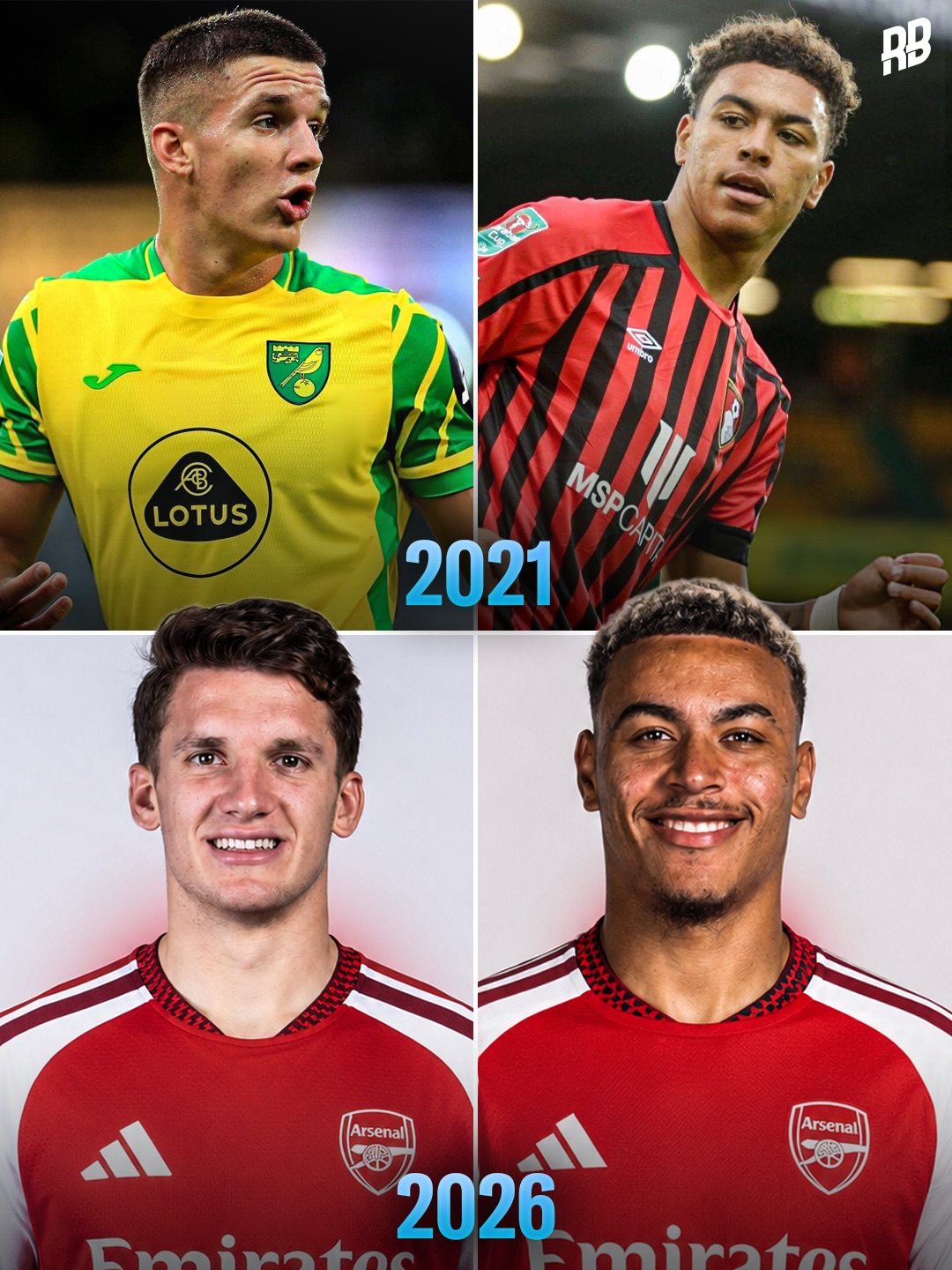 This is crazy… back in 2021, Christos Tzolis and Morgan Rogers played against eachother for Norwich and Bournemouth in the EFL Cup… and now they could both end up at Arsenal this season 🤯🤝🏽

Both were 19-years-old at the time… and Tzolis got 4 G/A as Norwich won 6-0. Five years on, Tzolis is set to do his medical at Arsenal this weekend… and Rogers has been reported as the club’s top summer target 👀

Arsenal are bring some serious depth to the attack 😮‍💨
