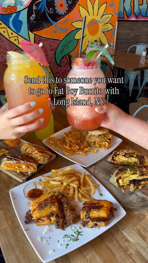 Hey Cousins! 

This is your sign to head over to @fatboysburrito with locations all over #longisland for the best #burritos #tacos #nachos #crunchwrap and more - everything’s smothered in cheese, their signature sauces, Mac and cheese, tender meats and basically everything amazing there can be 🌯 This is your sign to head there today! 

📍Fat Boy Burrito, Patchogue NY