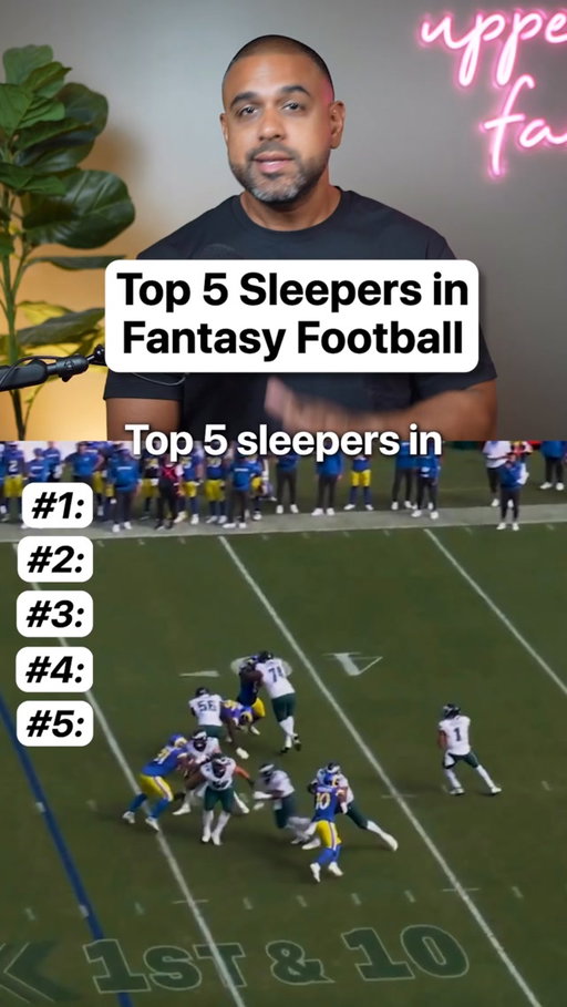Top 5️⃣ sleepers in fantasy football going into 2026 💤