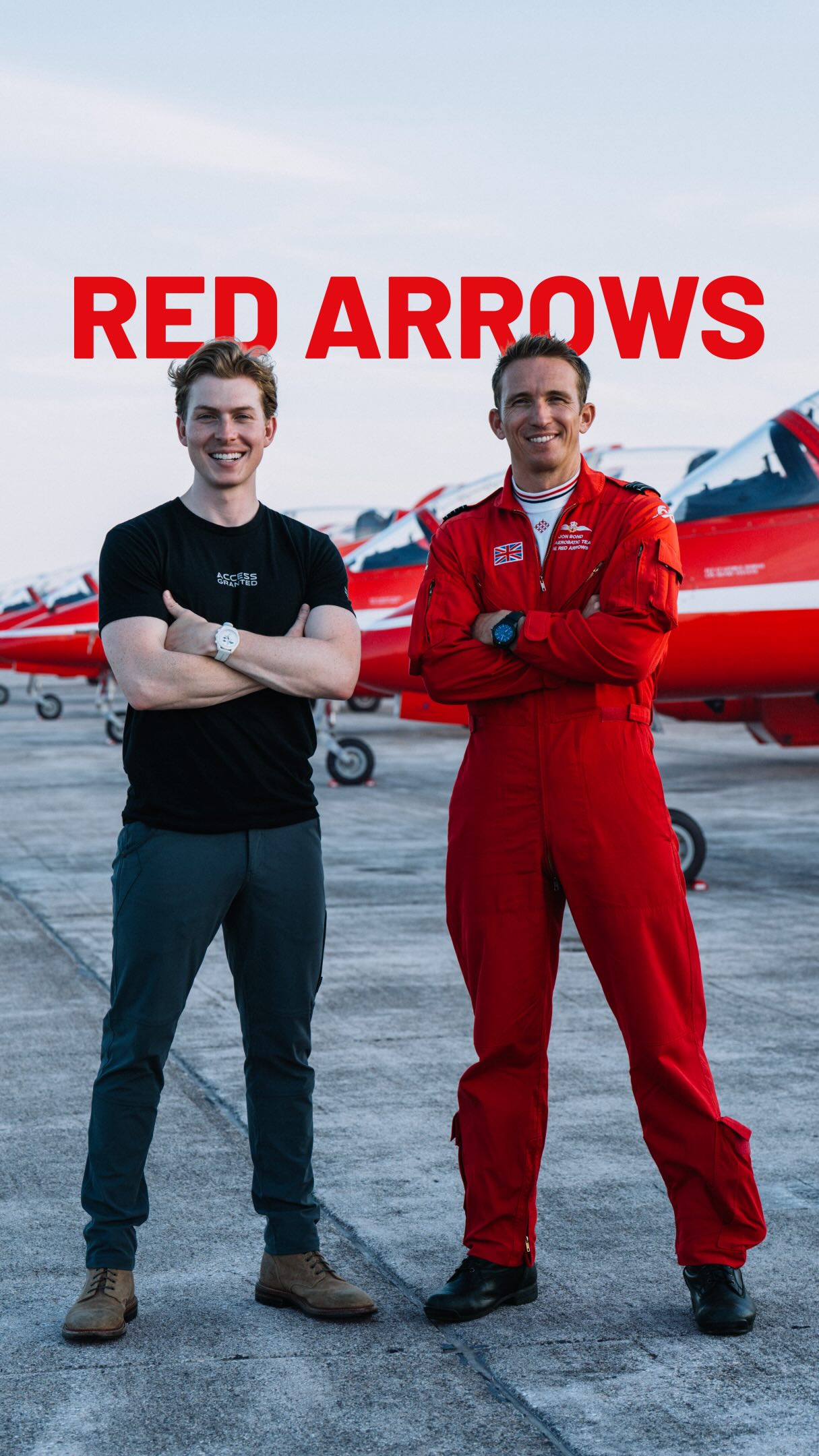 Last week, I flew with the Royal Air Force Aerobatic Team, the Red Arrows. 🇬🇧

Seven jets. Eight feet apart. 400 miles an hour. Every bit of it flown by hand.

I was in the back seat of the lead jet for their full display, the first time I’ve ever done something like that so close to another aircraft. The team made the trip over from the UK to help celebrate America’s 250th birthday and are wrapping up an epic 6-week tour in the United States.

Massive thank you to @rafred1 and the entire @rafredarrows team for the opportunity. 🇺🇸🇬🇧

Full episode coming later this year.